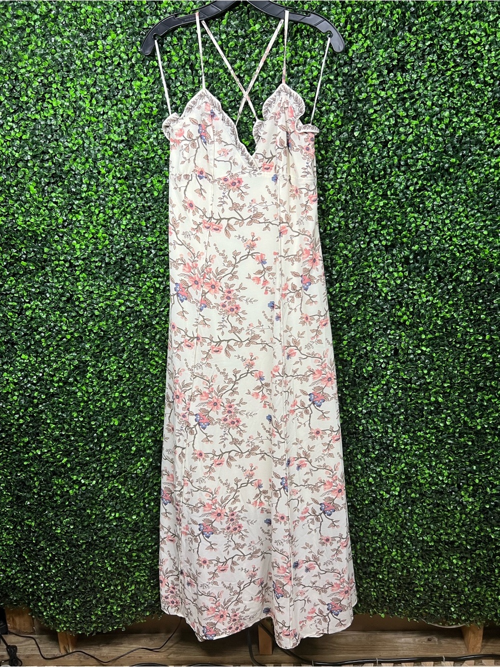 MAX STUDIO | Floral Spaghetti-Strap Maxi Dress - Picture 3 of 8